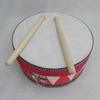 Children's Drum Toy with Wood Frame, Polyester Drumhead, Two Drumsticks, and Strap for Home Play and School Shows