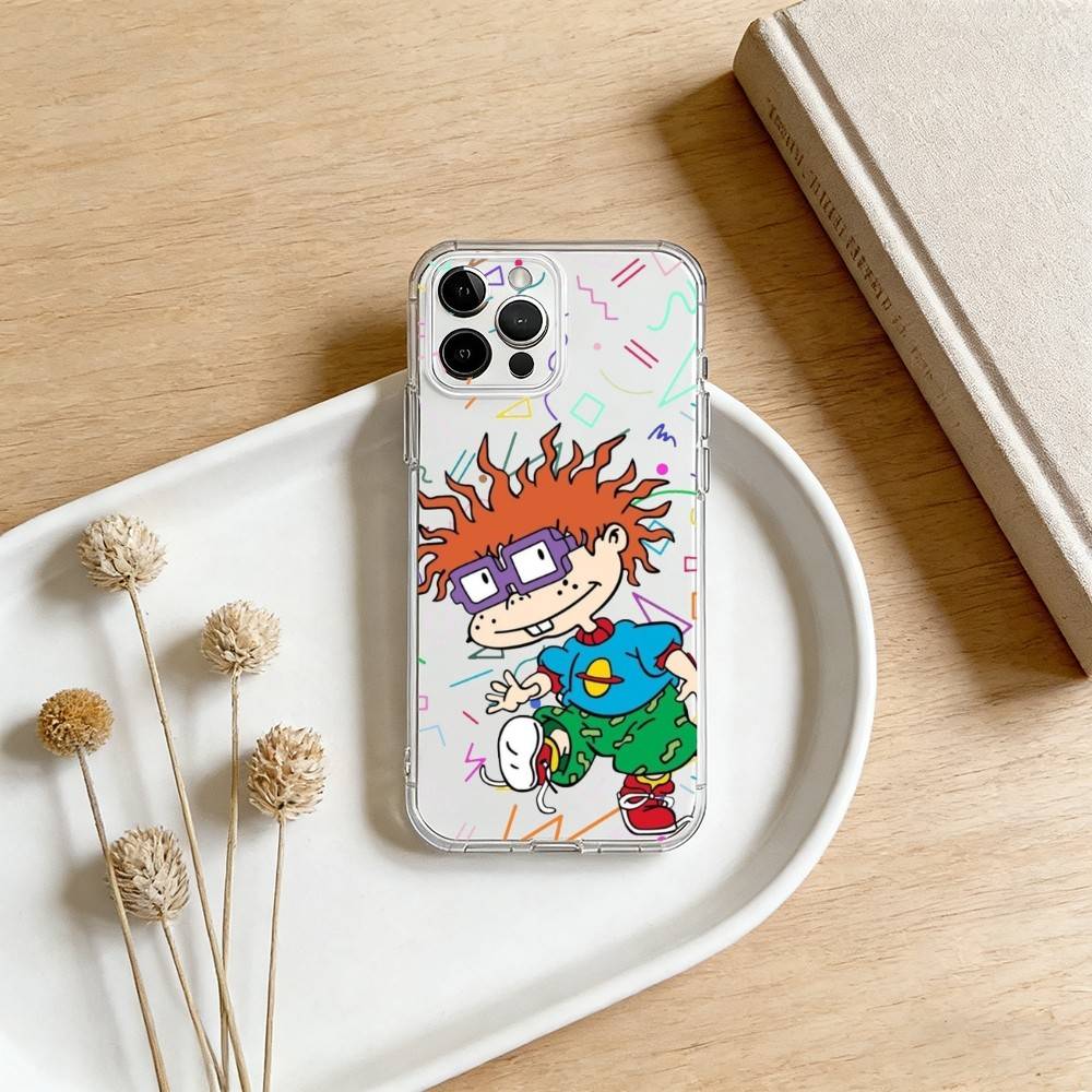 Funny Cartoon R-Rugrats Phone Case For iPhone 17 16 15 14 13 12 11 Mini Pro Max Plus Transparent Cover