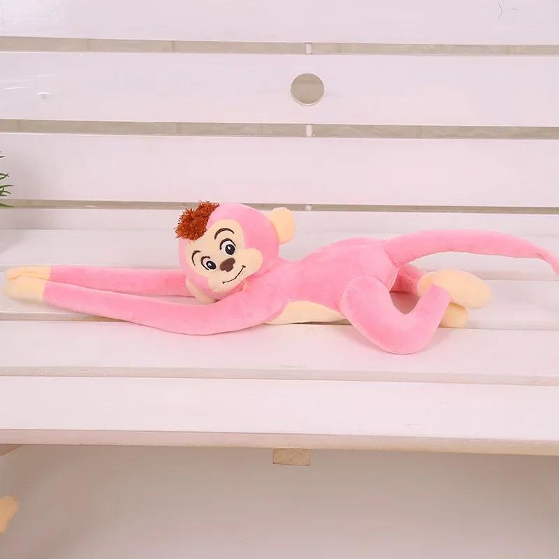 Long Arm Ape Monkey Plush Toys Cartoon Aniaml Chimpanzee Stuffed Doll Birthday Gift for Kids Girl Size 60-65cm
