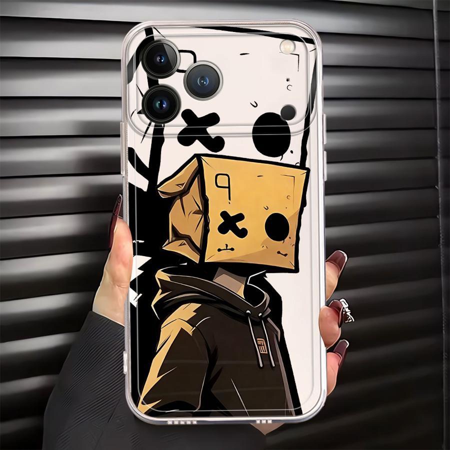 Case for iPhone 17 Pro Max 16 15 12 Mini XS Max XR 7 8 Air 14 Plus 11 13 Pro Soft Phone Cover Fashion Box Boy