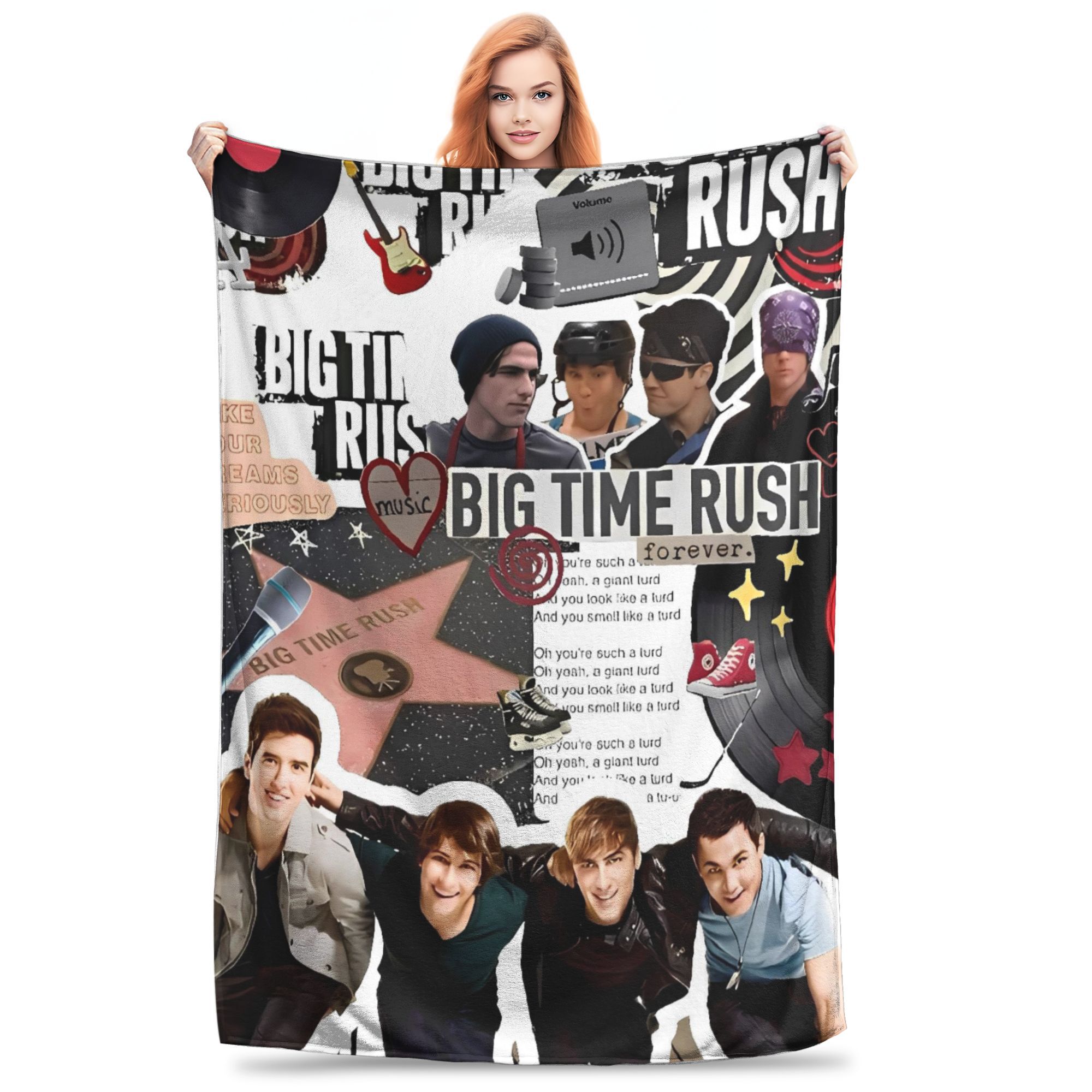 

BTR In Real Life Worldwide 2025 Tour Throw Blanket Flannel Bedspread For Bedroom Print Sofa Bed Cover 80x120cm