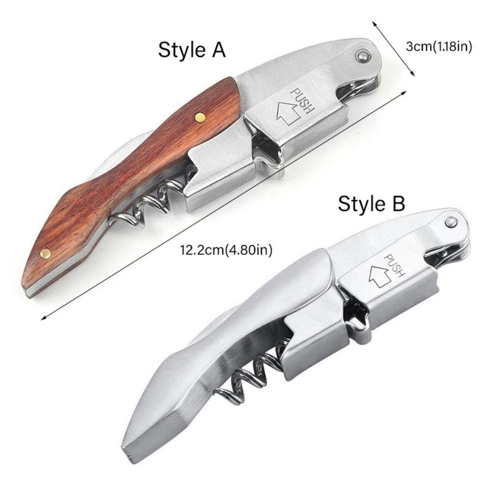 Stainless Steel Wine Opener Spiral Design Wine Stopper Remover Waiter Corkscrew  Gifts