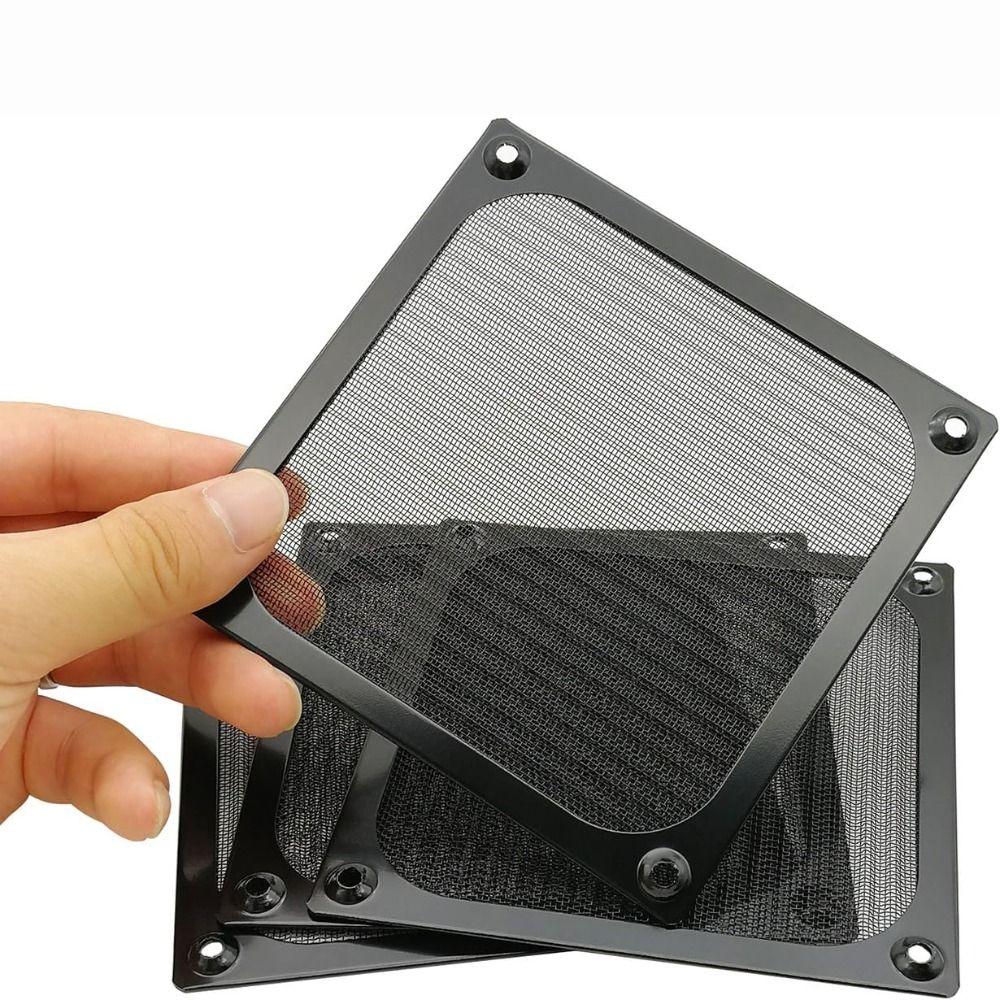 Aluminum Computer Fan Filter Grills Silver Black Axial Flow Fan Mesh Dust Cover  Computer Cooling