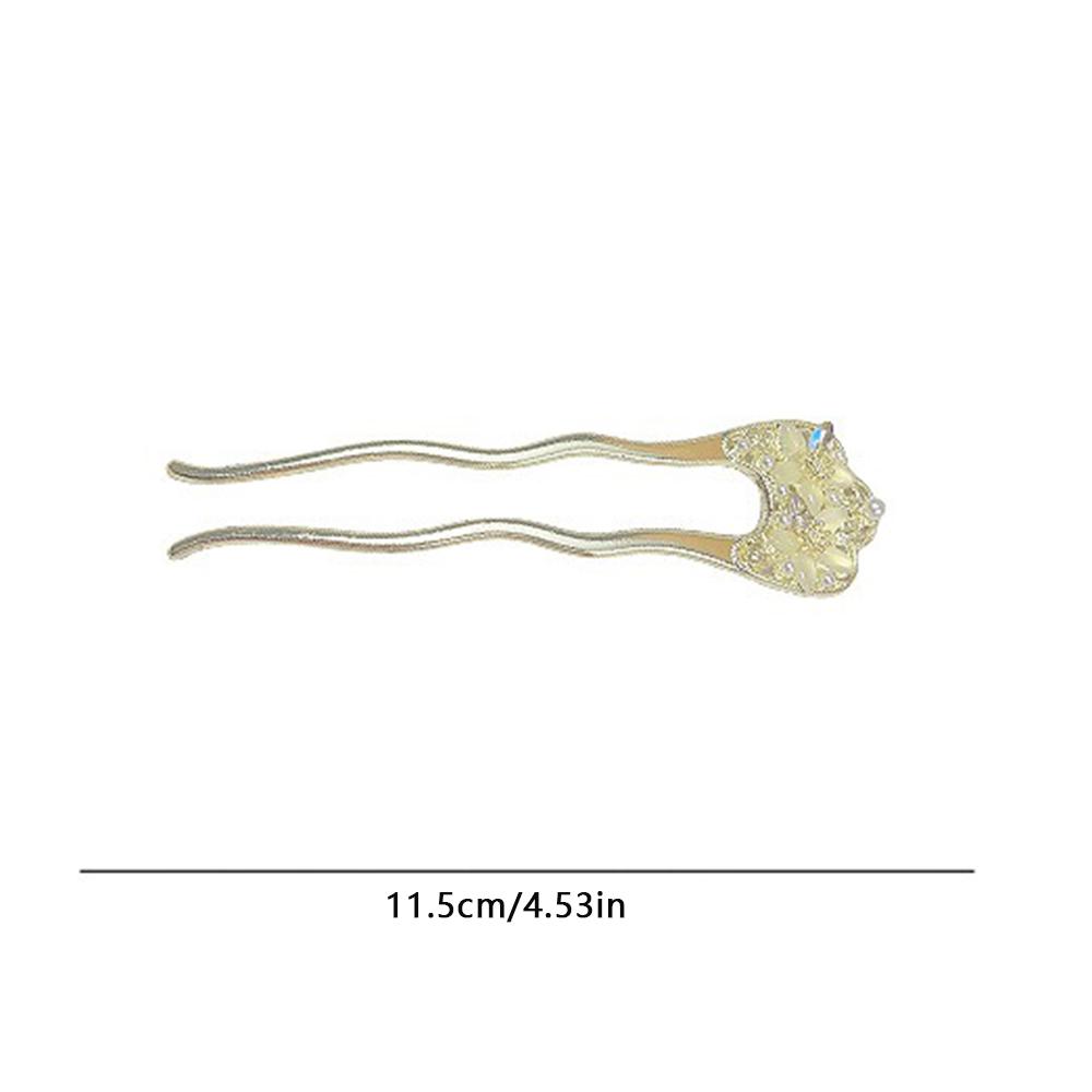 1pc Elegant Gold Floral Hair Pearl Accents Vintage Inspired Design Boho Everyday Hairstyles Timeless Statement Hair Accessory