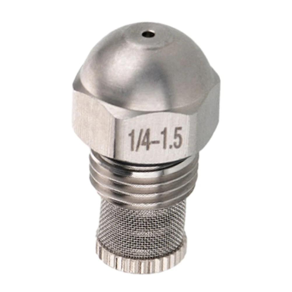 Atomizing Spray Mist Nozzle Dia 0.3-1.5mm Fine Atomizing Spray 1/4BSPT High And Low Pressure Mist Nozzle Orifice Stainless Steel