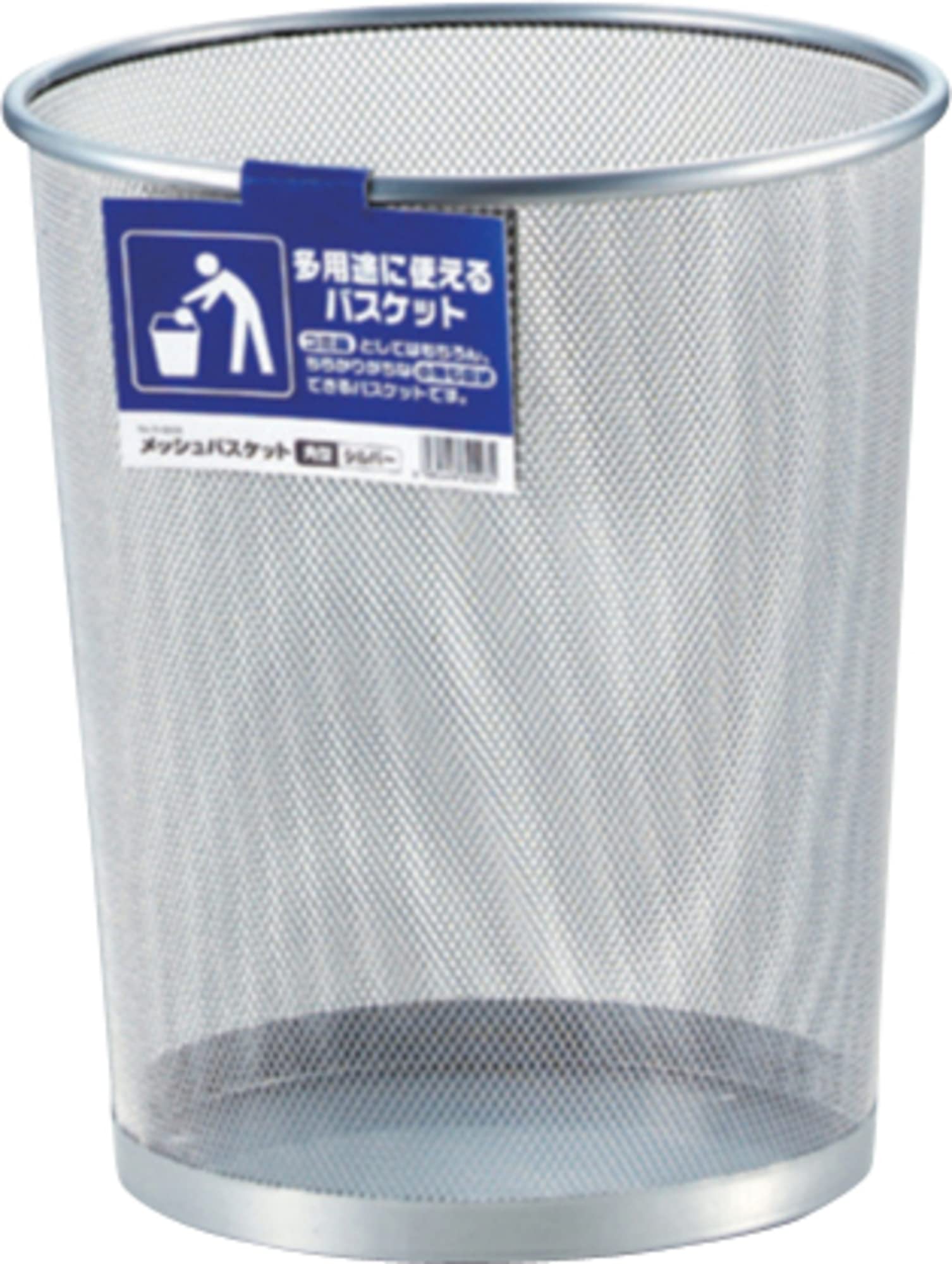 

Корзина для хранения из металла Pearl, круглая, сетка, серебро N-7876