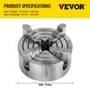 K72-125 5 Inch Lathe Chuck Independent Reversible Jaw 125MM Metal Turning Machine Accessories for Mini Metal Lathe Machine 4 Jaw Lathe Chuck