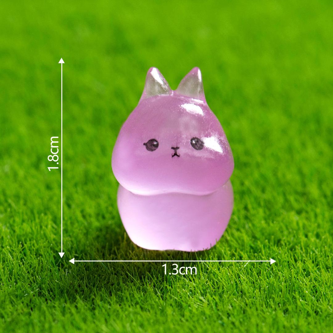 

Мікропейзаж Мультфільм Милий кролик, що світиться в темряві, Тривимірна прикраса, Декоративні аксесуари своїми руками, Прикраси зі смоли для робочого столу luminous rabbit 10pcs фіолетовий