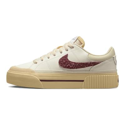 Court Legacy Lift Sail Dark Beetroot Women Sneakers White Sesame Coconut-Milk DZ4766-133