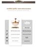 European Light Luxury Crystal Ceiling Fan with Invisible Blades for Living Room, Bedroom, and Restaurant.