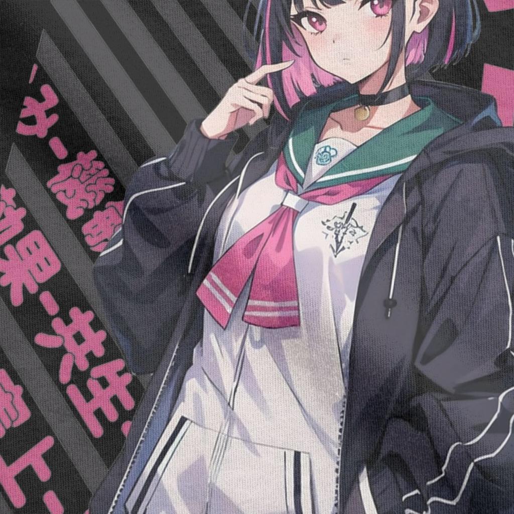 Blue Archive Kyouyama Kazusa Men T Shirts Anime Funny Tee Shirt Short Sleeve Round Neck T-Shirt Pure Cotton Printing Tops