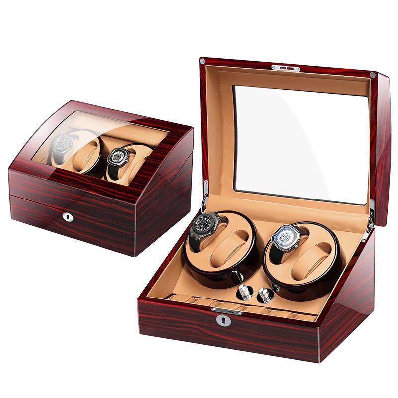Automatic Watch Winder Box: 4+6 Watch Rotator Case for Mechanical Watches