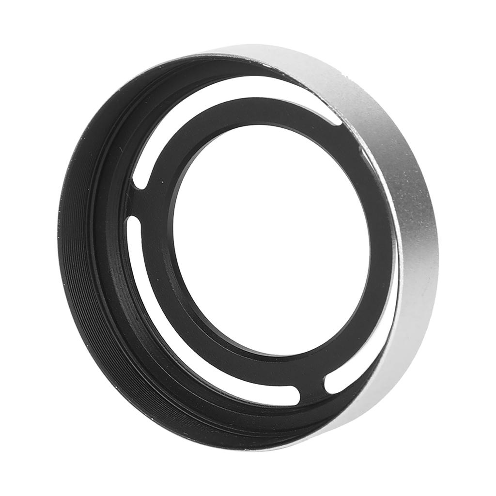 LH Beautiful Appearance Hollow Metal Compact Detachable Camera Lens Hood for Fuji CelsiusX20CelsiusX30(Black )