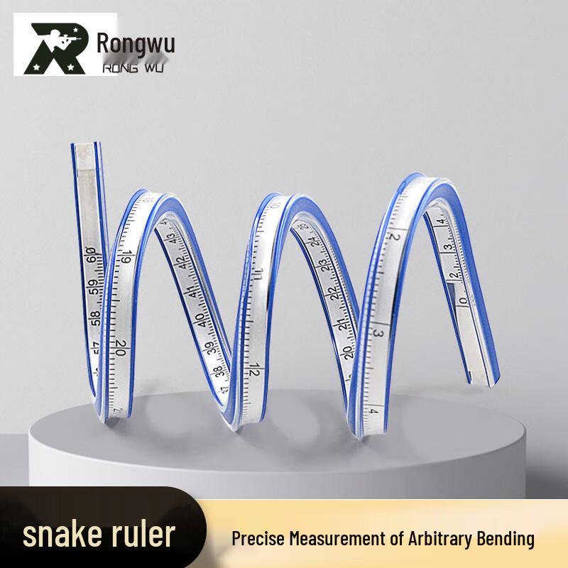 Rongwu Flexible Curve Ruler with Double-Sided Scale