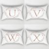 30x50cm English Alphabet A-Z Letter Print Pillowcase Custom Polyester Short PLush Line Sofa Room Home Decoration Cushion Cover