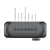 Wireless RGB BT Speaker Heavy Subwoofer BT Speaker Rechargeable Desktop Small BT Speaker with Alarm Clock Stereo Sound Box