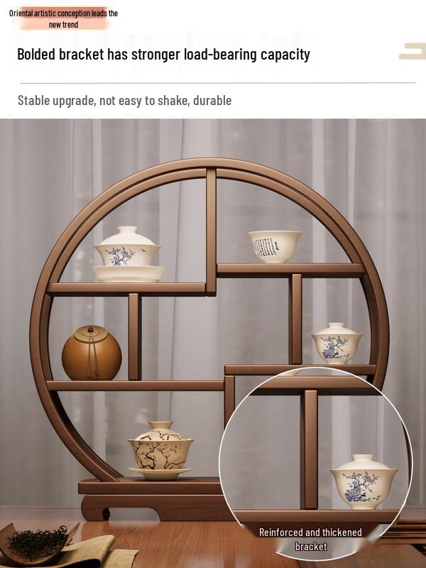 Traditional Chinese Blessing Tea Cup Display Rack
