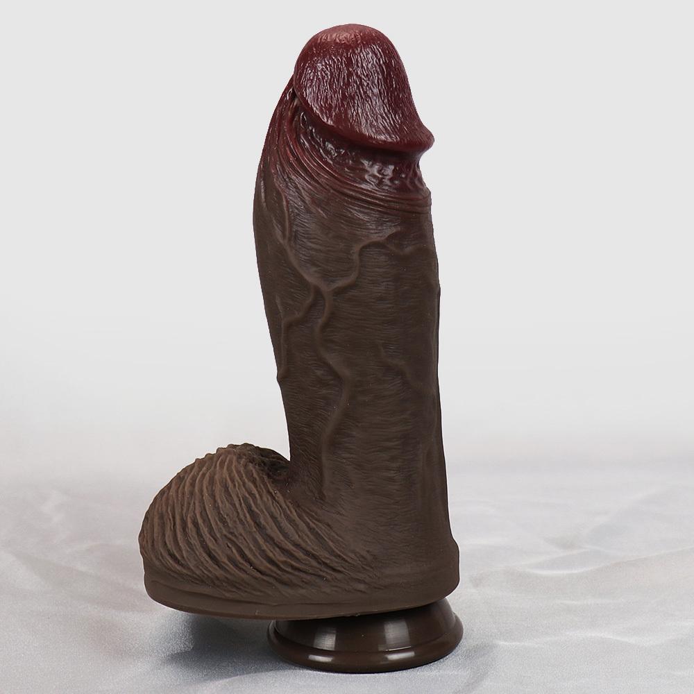 Realistic Silicone Dildo with Suction Cup – 4 Sizes Available (Up To 9.25 Inch), Soft Liquid Silicone, Non-Electric Adult Toy for Women & Men