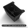 For Tesla New Model Y 2025-2020 Rear Seat Storage Box Bins Backseat Trash Can Garbage Bag Tray Car Accessories
