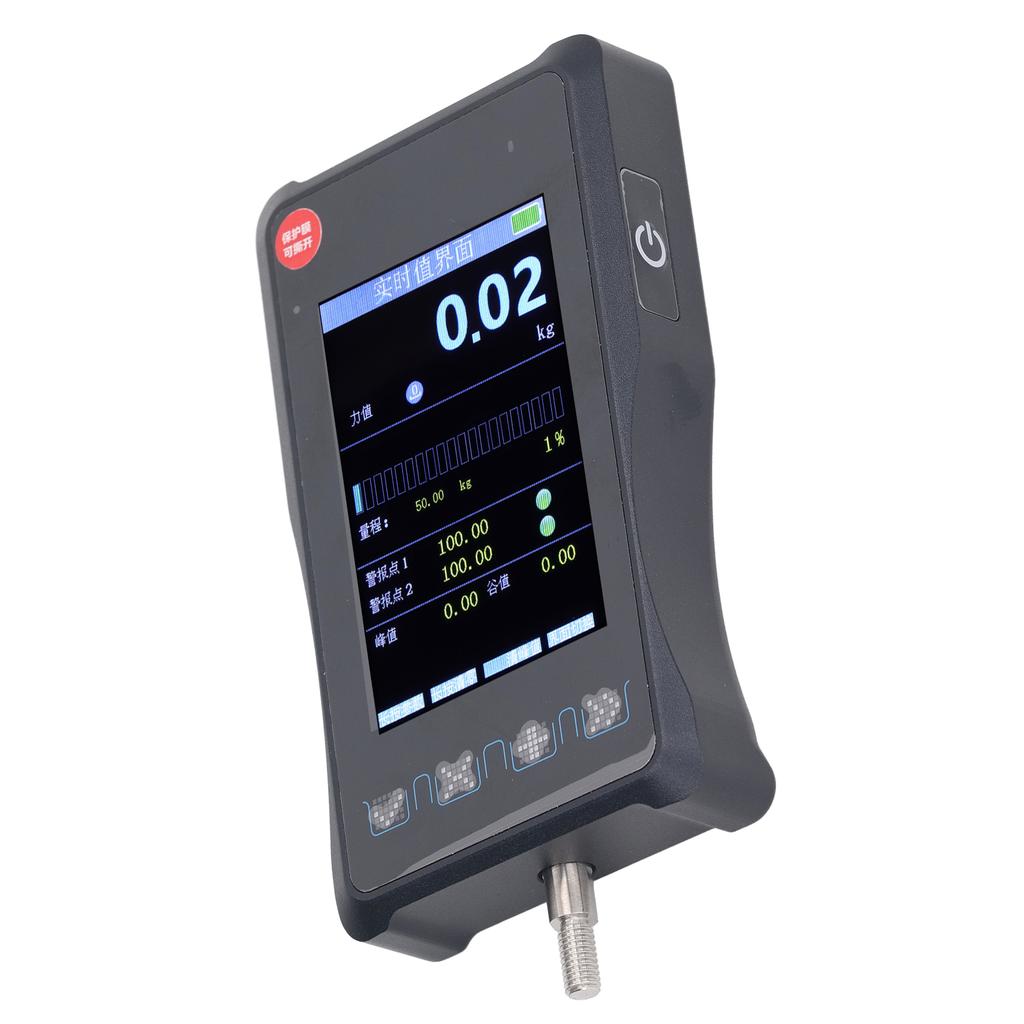 Push Pull Gauge Quick Response Light Indicator Multi Alarms Handheld Digital Force Gauge 1000N