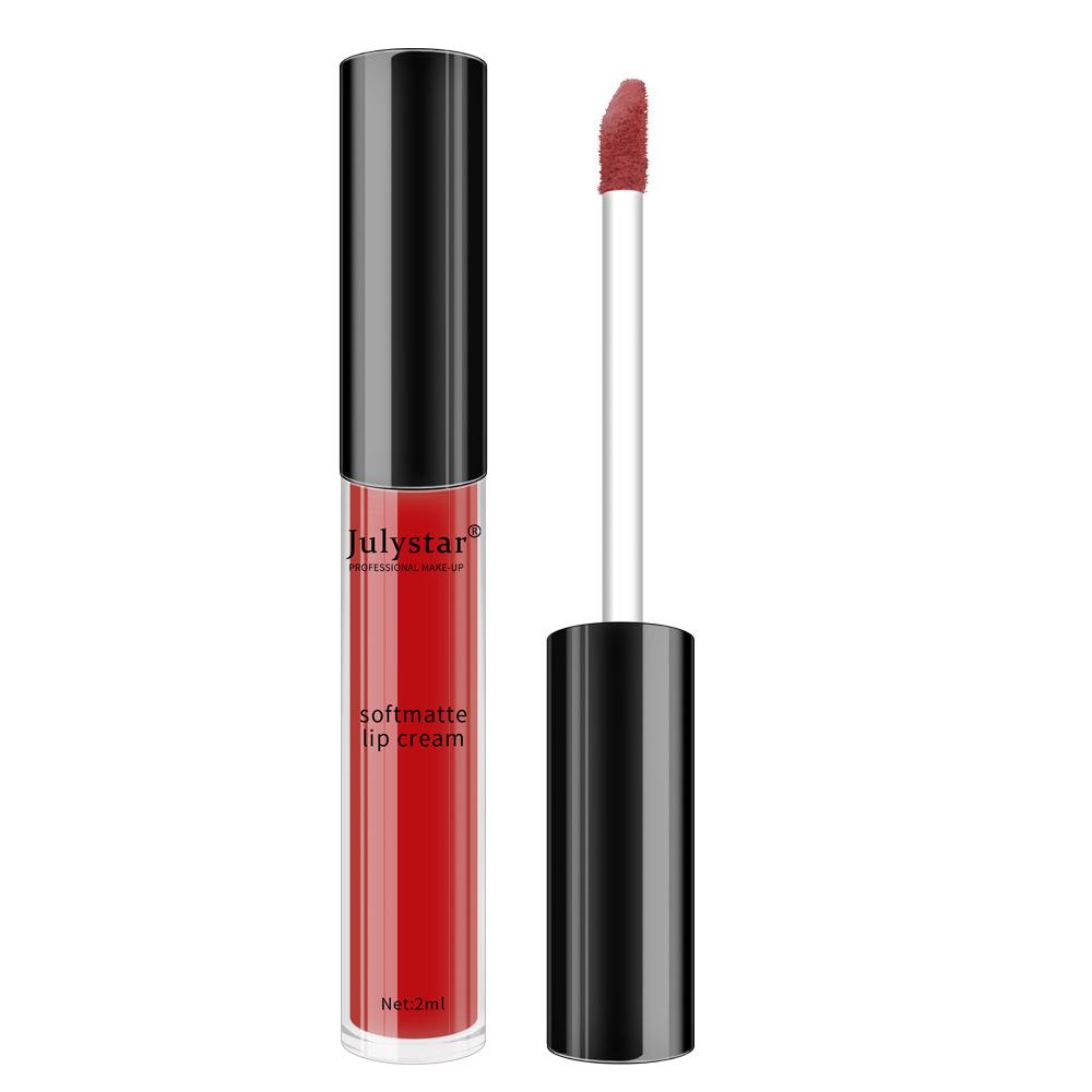 Makeup Matte Lip Glaze Liquid Lipstick Women's Velvet Matte Surface Lasting Non-stick Cup Lip Gloss