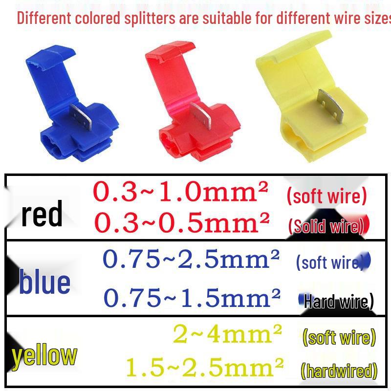 Quick Connect No-Strip Wire Clips for Lighting and Parallel Wiring