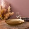 Dore Schüssel 30cm GOLD schimmerndes GLAS Glamour