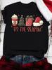 Unisex Christmas Graphic Tshirt Gnome Truck Wine Toy Print Crew Neck Short Sleeve Casual Xmas Holiday Party Tee For Unisex Unisex