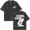 T-shirt Vintage Lavata Ethel Cain If You Love Me Keep It To Yourself Uomo Donna Hip Hop Moda Gotica Manica Corta T-shirt Top