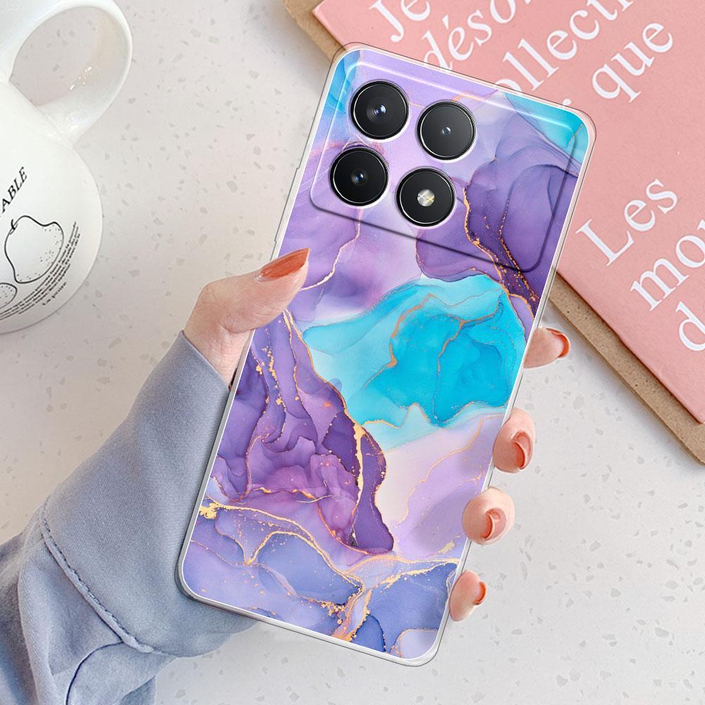 Pour Xiaomi Poco F6 Pro Coque Pour Xiaomi Poco M6 4G Housse Anti-choc Transparente Souple Silicone Coque de Téléphone sur Xiaomi PocoF6 Mode Funda