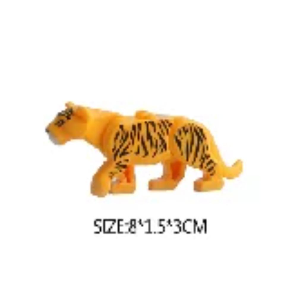 Animal Building Blocks City Small Large Ornaments Panda Dog Sheep Pig Cow Zoo Deer Mount Crocodile Tiger Wolf Eagle Boy Gift Toy
