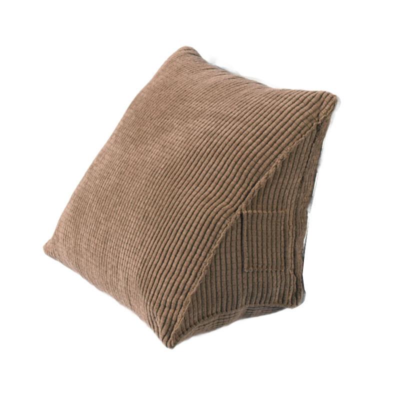 Office Corduroy Cushion Pillow With Removable Cover For Lumbar Support And Car Seat Comfort