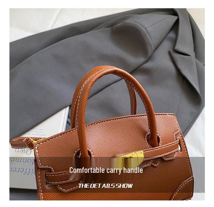 Sac à main de mode haut de gamme Automne/Hiver 2025: Sac bandoulière simple et polyvalent à fermeture à loquet pour femmes