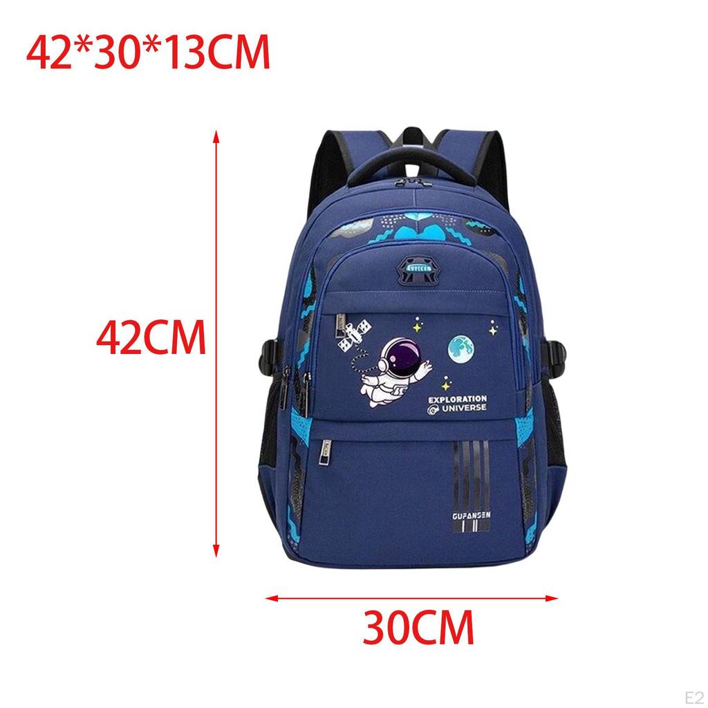 Astronaut Kids Backpack Padded Shoulder Straps Schoolbag Boys School Bag for Primary