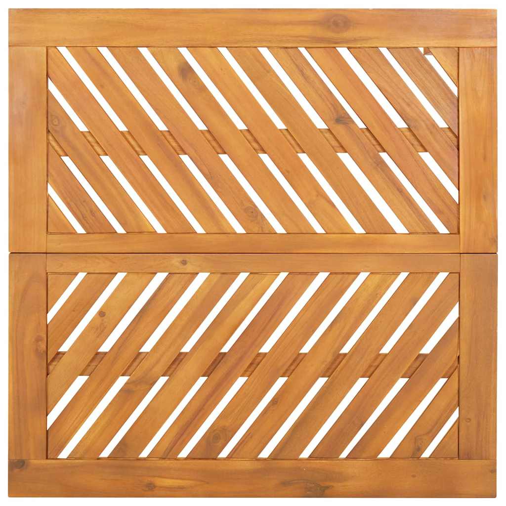 Garden Dining Set 5 pcs Brown Solid Acacia Wood