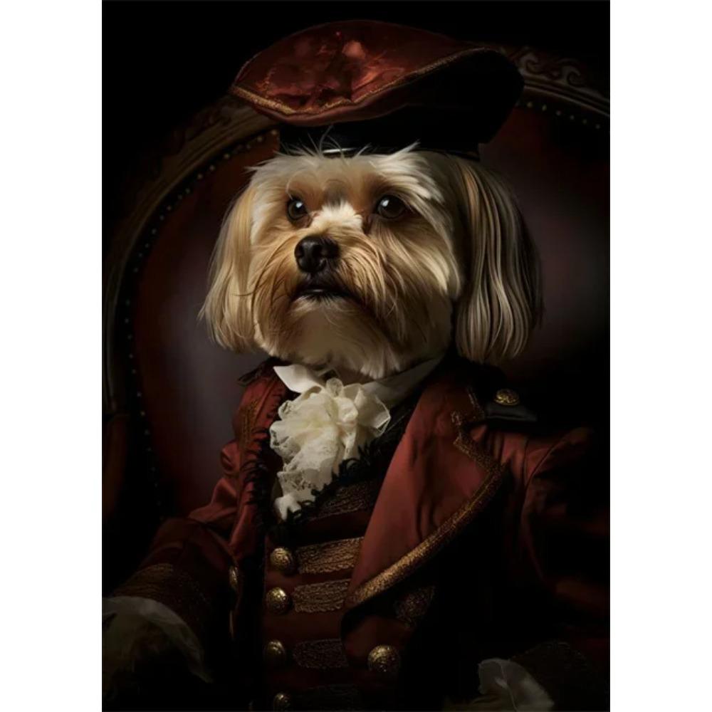 Aristokratyczne Zwierzęta Portret Plakaty i Druki Sztuka Vintage Malarstwo na Płótnie Obrazy na Ścianę do Salonu Dekoracja Domu