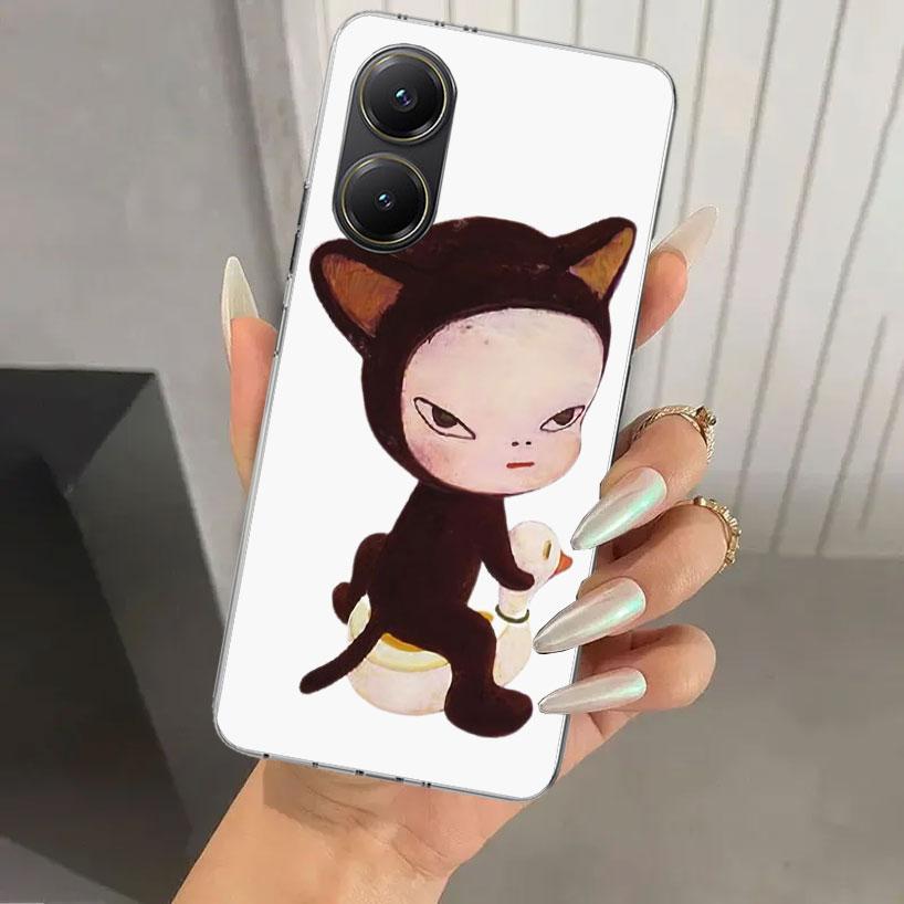 

Y-Yoshitomo Nara Phone Case for Xiaomi Poco X5 X6 X7 Pro F7 Ultra M7 Redmi 15 15C 13 13C 12 12C 10 10A 10C 9 9A 9C 9T Shell Poco Redmi 13