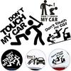 Kreative Autoaufkleber „Don't Touch My Car“ – lustige Außenaufkleber für Autofenster