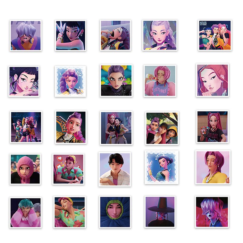 103pcs Suitcase Stickers Waterproof Stickers Scooter Computer Tablet Cartoon Decoration