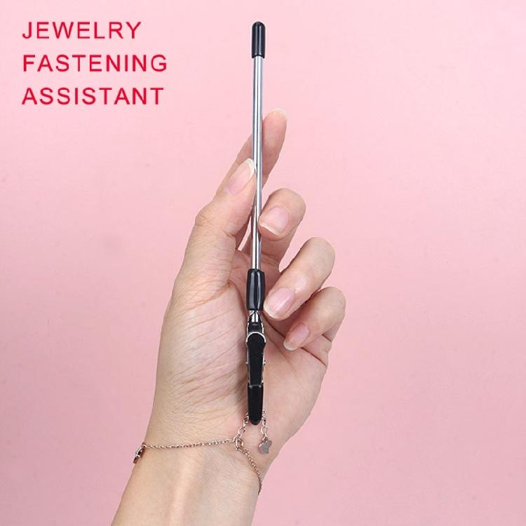 Simplifying Jewelry Wearing Clasp Aids Practical Bracelet Jewelry Clasp Fastening Helper Portable Bracelet Hook Tool