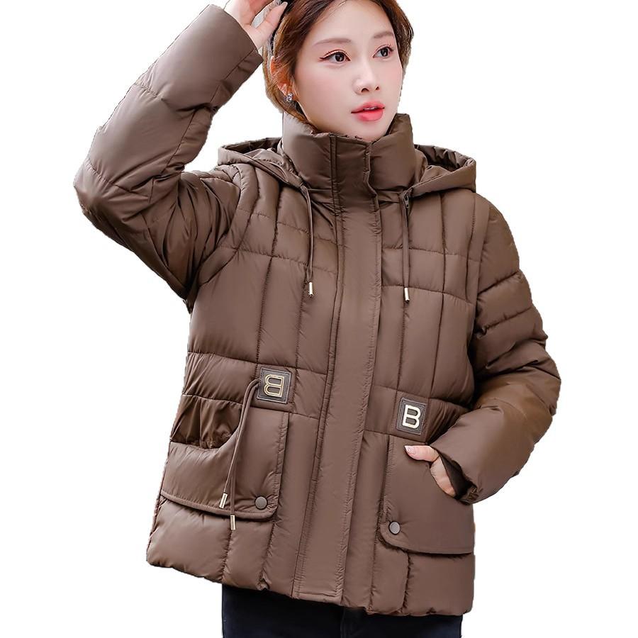 Small Winter Clothing 2025 New Removable Sleeve Design Sense Short Cotton Clothing Women's Thin Fashion Top Jacket