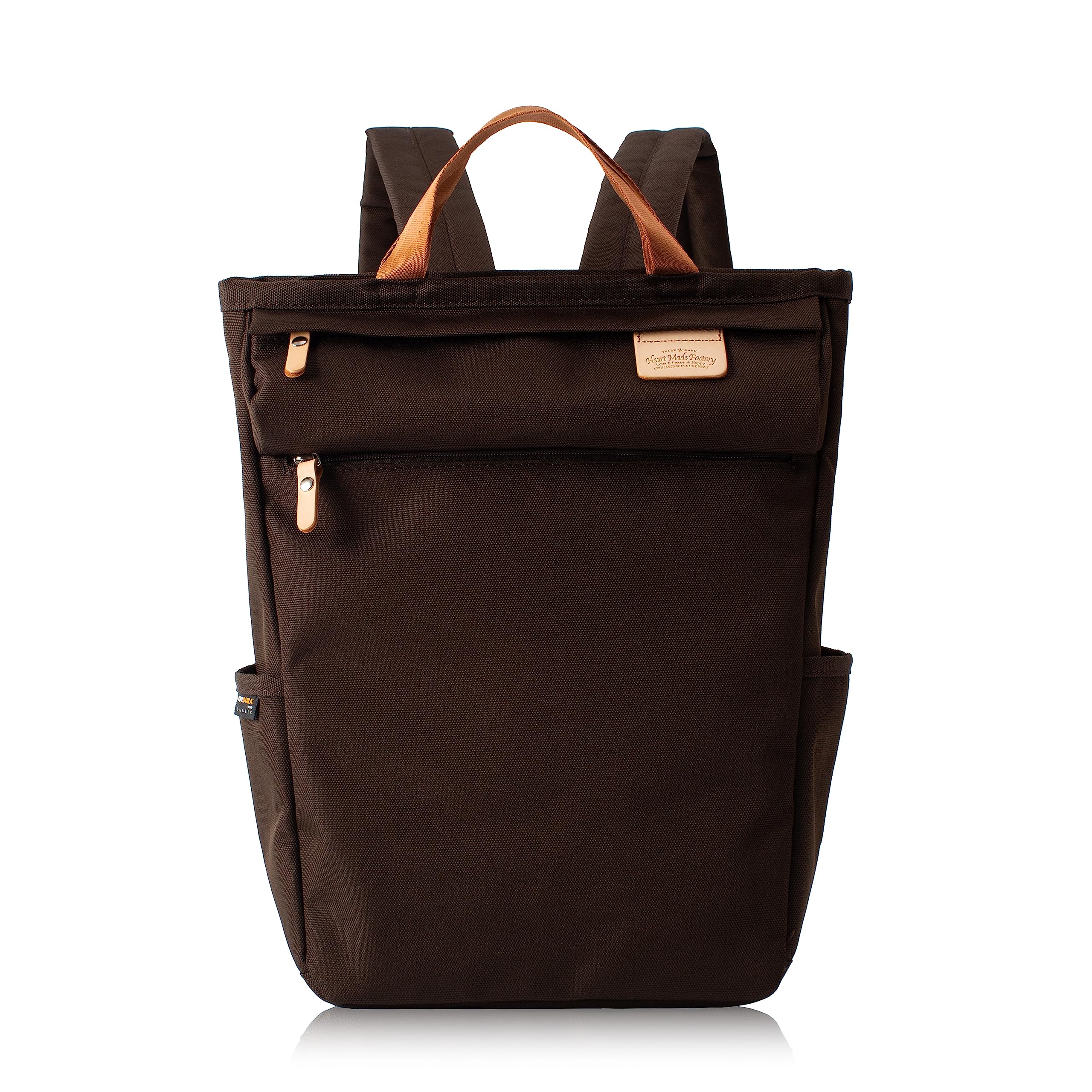 

Made Backpack Tote Backpack Unisex A4 Cordura Poly Recess Style Series [Heart Factory] FY-0950 (Brown) коричневий