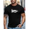 Men's Print T-Shirt - Casual Short Sleeve Round Neck Summer Tee Lightweight Breathable Shirt for Casual Attire, Parties & Outings