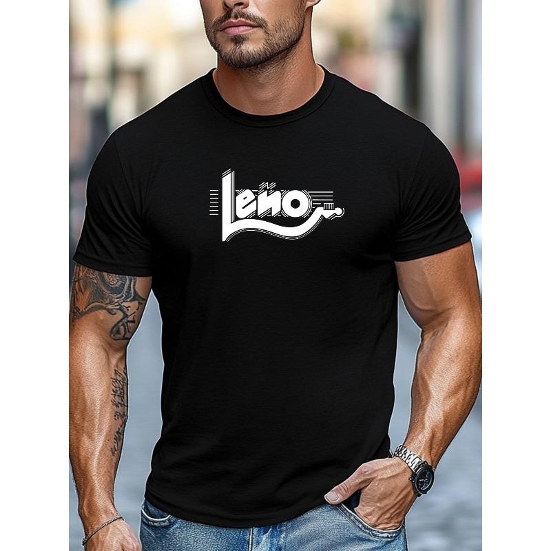 Men's Print T-Shirt - Casual Short Sleeve Round Neck Summer Tee Lightweight Breathable Shirt for Casual Attire, Parties & Outings