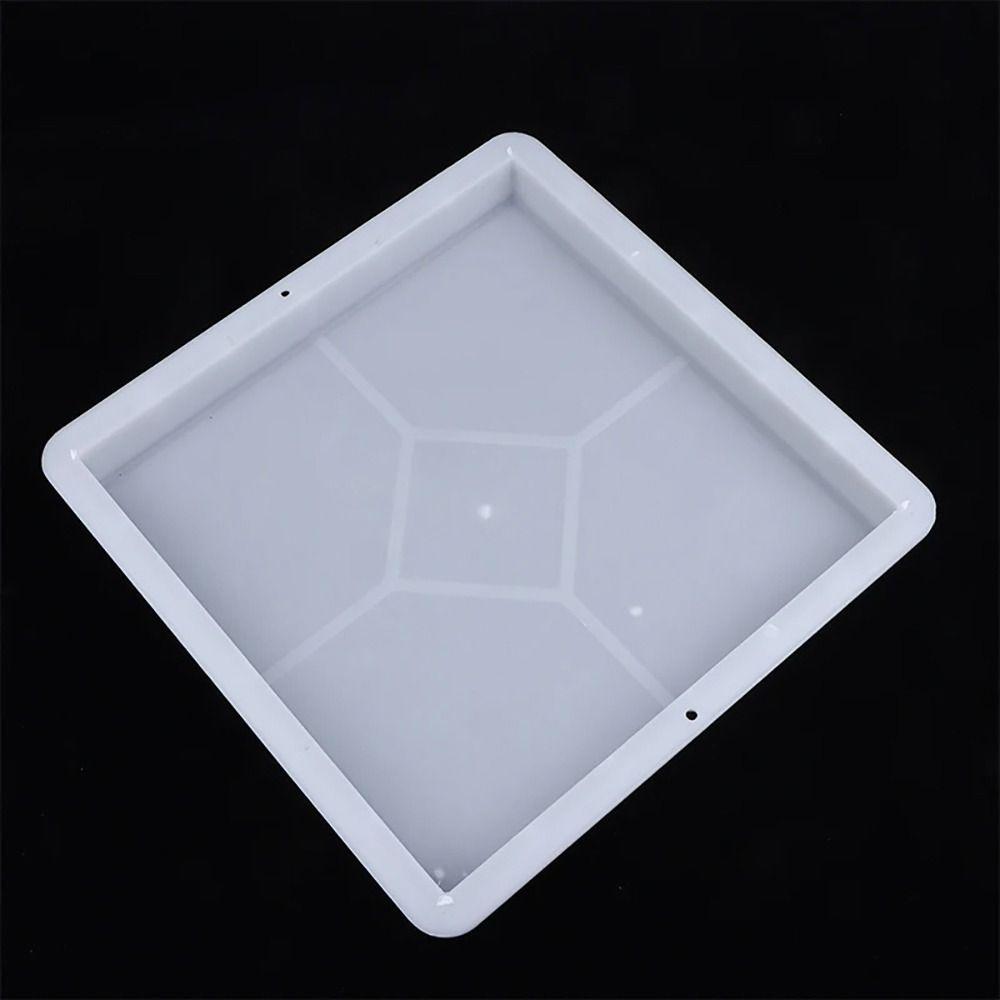 1Pcs 30x30x3.5cm Paving Brick Mould Rhombus Plastic Concrete Path Maker Mold Reusable DIY Stepping Stone Paver