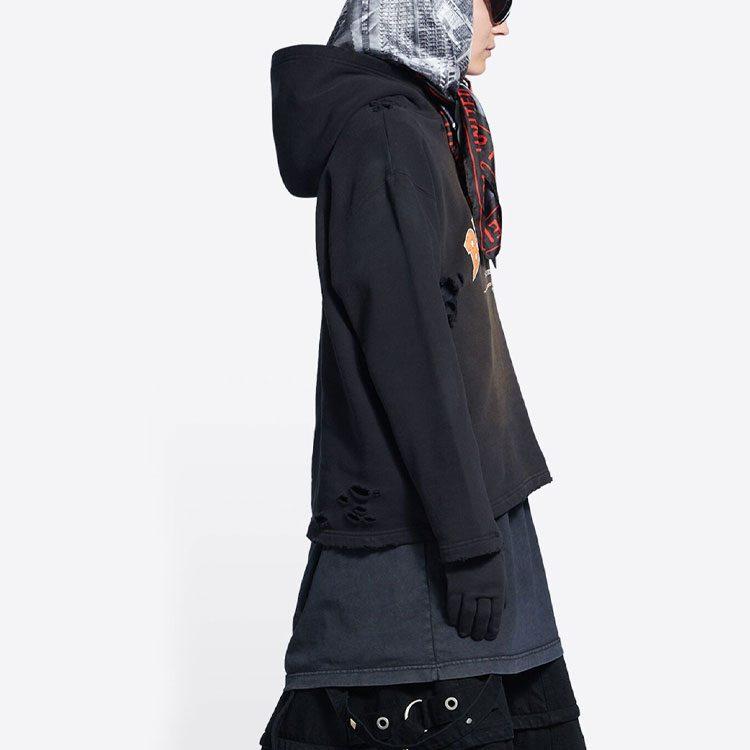 Balenciaga Sweatshirt Regular Fit Women's Black 670946TLVJ30107