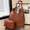 Large Capacity Retro Tote Mother and Child Bag Women's Bag 2025 New Fashion Explosion Shoulder Bag Commuter Armpit Bag