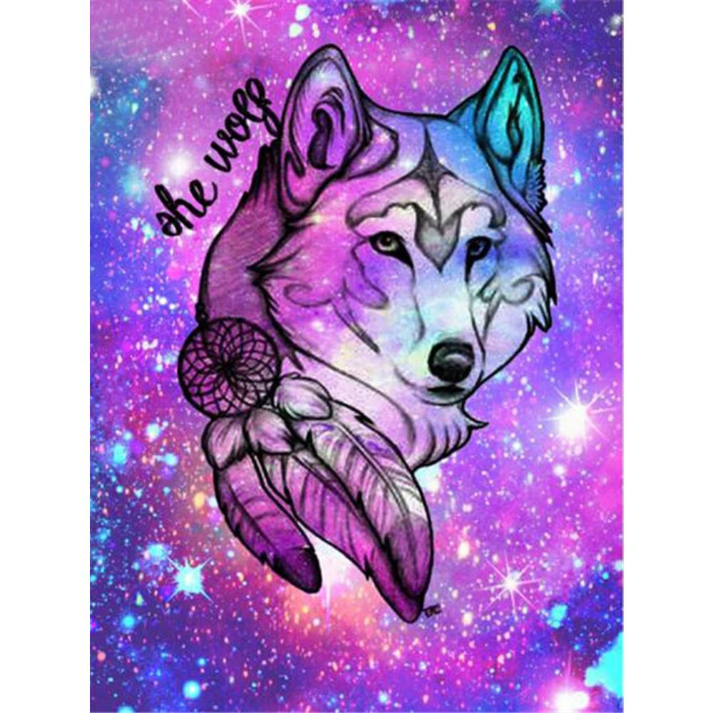 

Полный дрель квадратный алмаз живопись волк наборы крестиков вышивка наборы для рукоделия Алмазная мозаика животный декор для дома Full Square 20X30CM