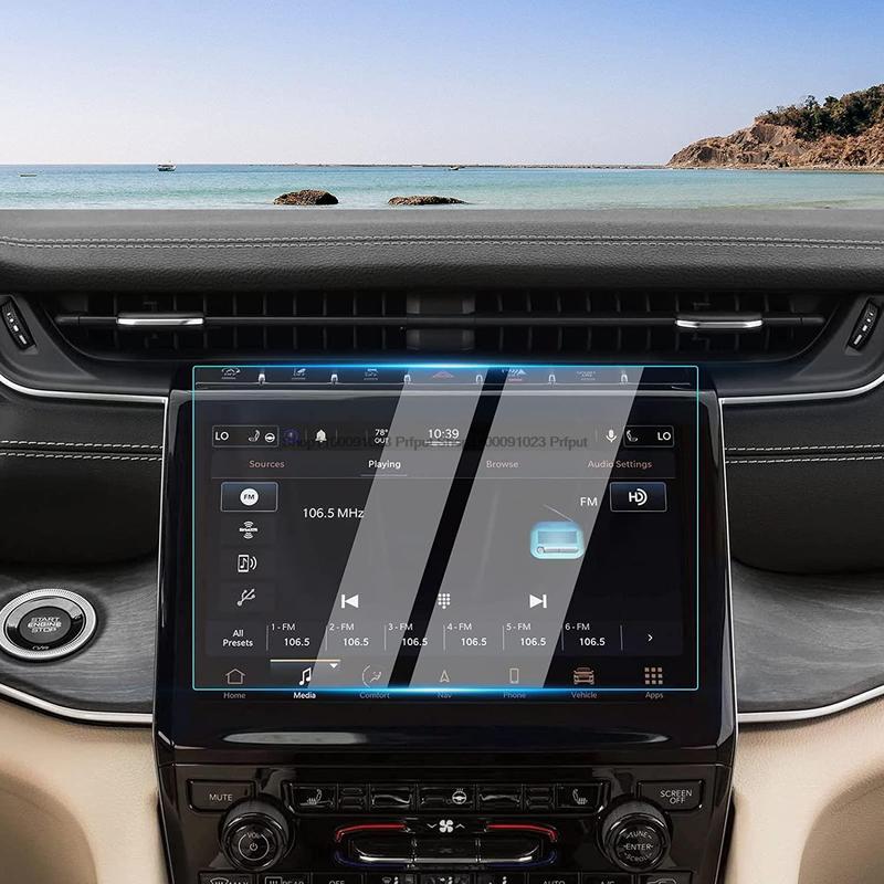 Tempered Glass film For Jeep Grand Cherokee L Car Navigation Screen Protector car interior Accessories