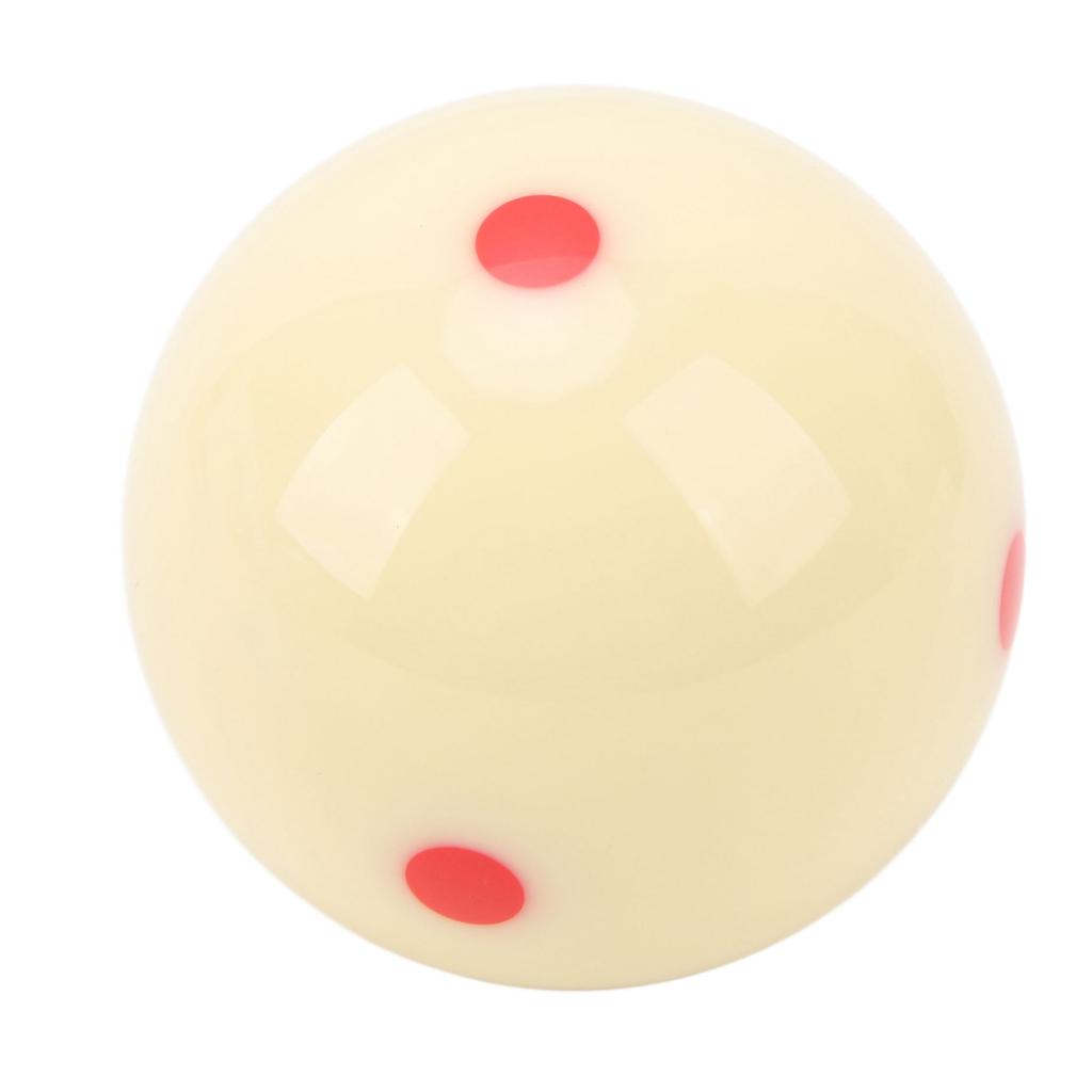 57mm White Billiard Cue Ball 6 Red Dots Anti Scratch Impact Resistant Pool Table Billiard Cue Ball for Game